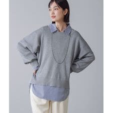 ブージュルード(Bou Jeloud)の【2点セット】ゆるニットセットレイヤードプルオーバー