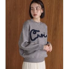 ブージュルード(Bou Jeloud)のチュール刺繍ロゴニット