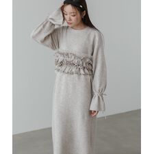 【選べるサイズ展開】ビスチェセットニットワンピース