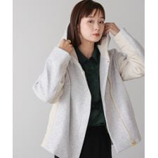 ブージュルード(Bou Jeloud)のメルトン中綿切替フードジップコート