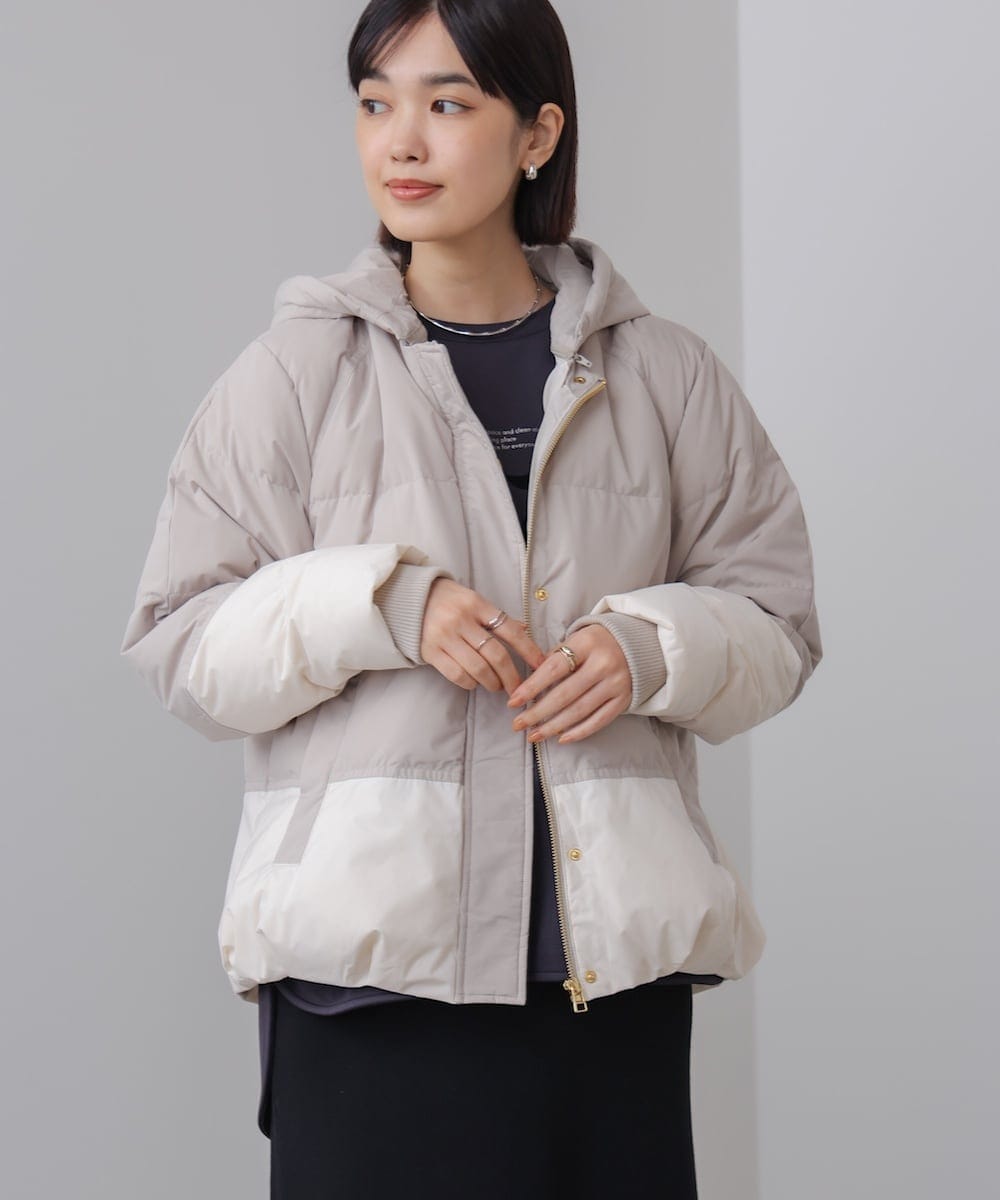 メルトン中綿切替フードジップコート | ブージュルード(Bou Jeloud