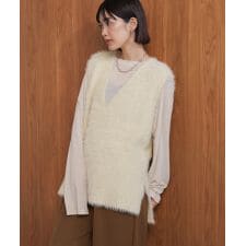 ブージュルード(Bou Jeloud)のソウバリシャギーニットベスト