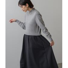 ブージュルード(Bou Jeloud)の布帛ドッキングニットワンピース