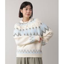 ブージュルード(Bou Jeloud)のノルディック柄ニット