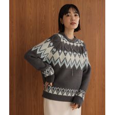 ノルディック柄ニット