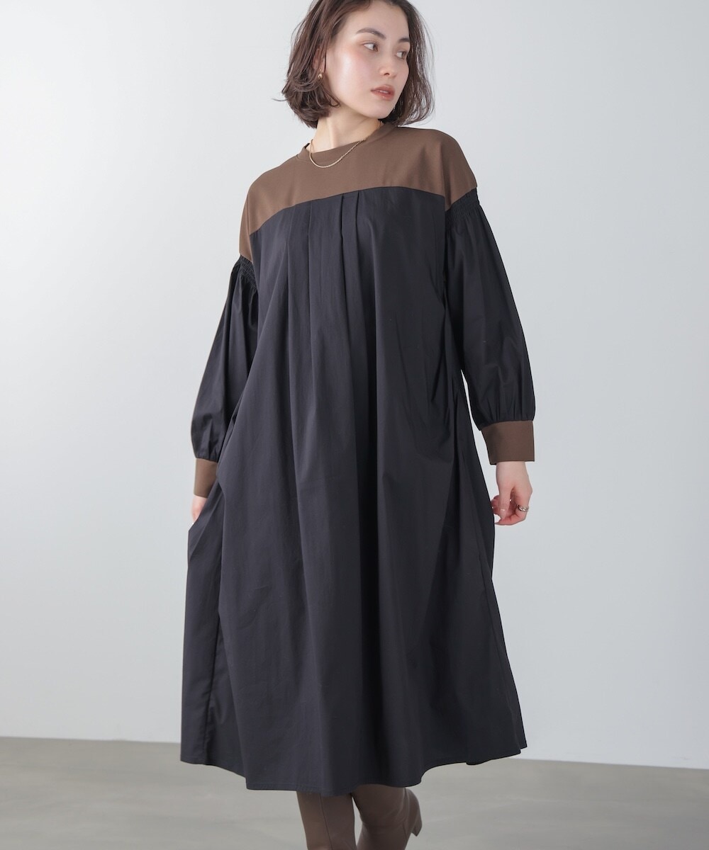 ガーター編フレアチュニックワンピース | スピック＆スパン(Spick and