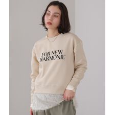 裏起毛レタリングロゴプルオーバー