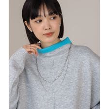 ２連メタルビーズネックレス