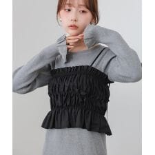 【選べるサイズ展開】ビスチェSETニットワンピース