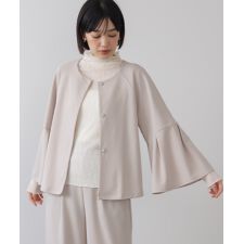 ＼入卒・セレモニーにも／カットジョーゼットフレアジャケット