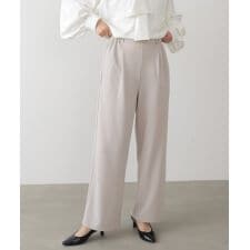 ＼入卒・セレモニーにも／カットジョーゼットストレートパンツ