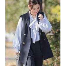 【はあちゅうコラボ／セレモニー】【38（M）・40（L）サイズ展開】テーラーカラーベスト