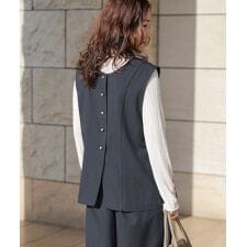 【はあちゅうコラボ／セレモニー】【38（M）・40（L）サイズ展開】2WAYフェイスベスト