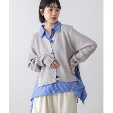 シャツドッキングカーディガン