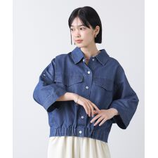 ライトデニムドルマンブルゾン