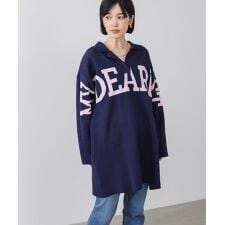 襟付きロゴニットチュニック