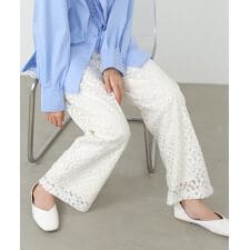 【選べるサイズ展開】刺繍フラワーパンツ