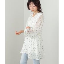 花柄プリントミニワンピース