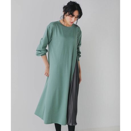 サイドスリットボタン付き長袖ワンピース ブージュルード Bou Jeloud ファッション通販 マルイウェブチャネル To605 176 57 01