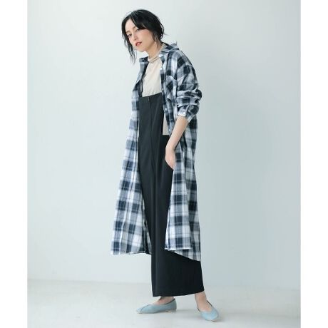 ロングチェックシャツワンピース ブージュルード Bou Jeloud ファッション通販 マルイウェブチャネル