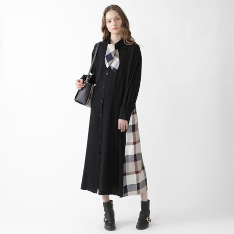 ドレープツイルワンピース ブルーレーベル クレストブリッジ Blue Label Crestbridge ファッション通販 マルイウェブチャネル Cb001 8 58 01