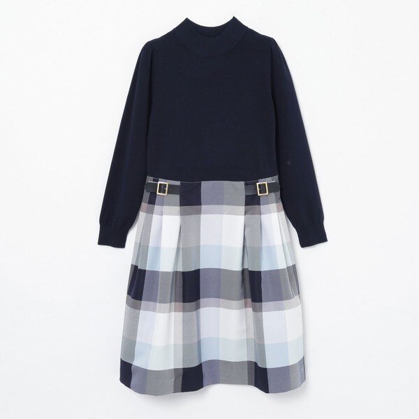 大特価 ブブルーレーベルクレストブリッジチェックグログランプリントワンピース 限定品 Ikatancinta Biz