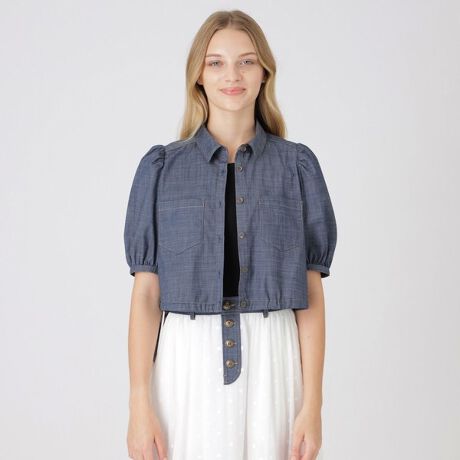 Blue Lab:EZUMi】ライトスラブシャンブレージャケット | ブルー  