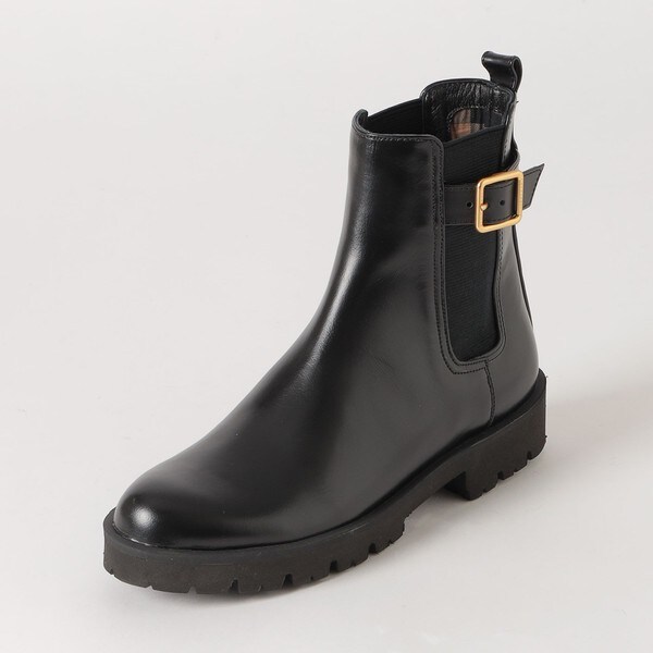 【新品】BLUE LABEL CRESTBRIDGE サイドゴアブーツ M BLUE LABEL CRESTBRIDGE◇サイドゴアブーツ/M/BLK/レザー
