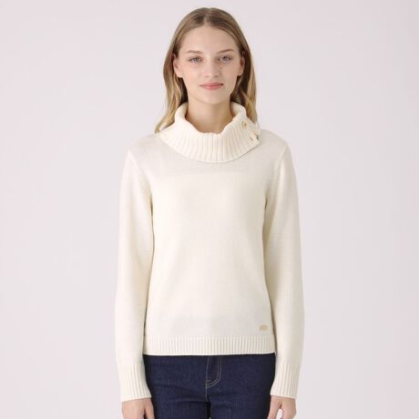 ウォッシャブルウールオフタートルニット | ブルーレーベル・クレスト  