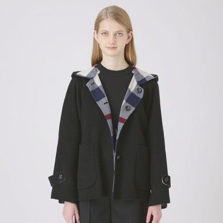 ブルーレーベル 重たい クレストブリッジ 2WAY ウールコート ロングコート 