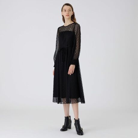 ジオメトリックラッセルレースワンピース | ブルーレーベル・クレスト 
