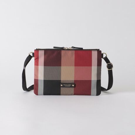 パーシャルクレストブリッジチェックサコッシュ | ブルーレーベル  