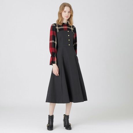 Blue Lab:EZUMi】アクティブストレッチツイルワンピース | ブルー  