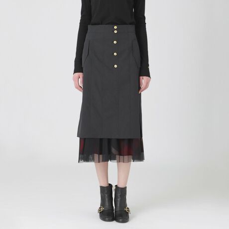 Blue Lab:EZUMi】アクティブストレッチツイル5WAYスカート | ブルー  