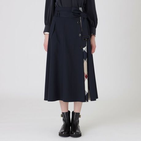 ファインツイルストレッチトレンチスカート | ブルーレーベル 