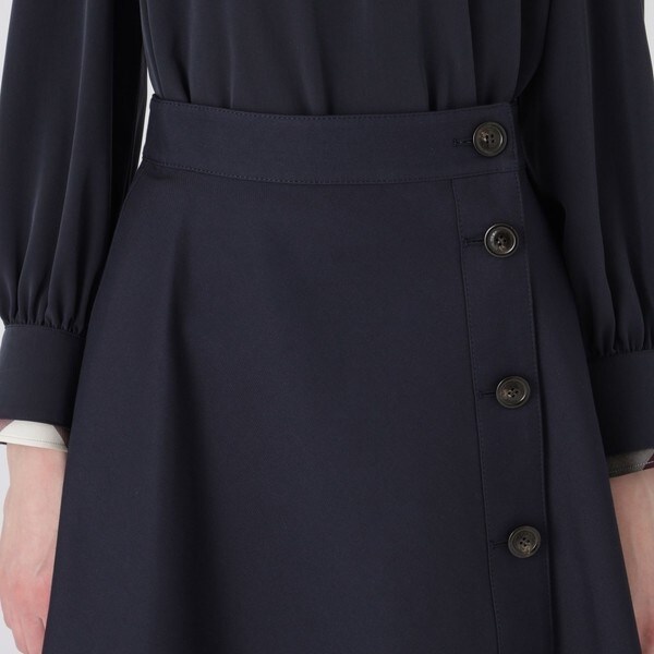 クレストブリッジチェックリバーシブルスカート | ブルー