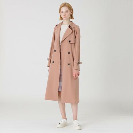 ブルーレーベルクレストブリッジ 気付く 新品ベージュタフタコート  