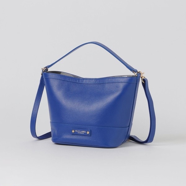 福袋安いいね半額ストア レザーバケットバッグ ブルーレーベル・クレストブリッジ(BLUE | バッグ