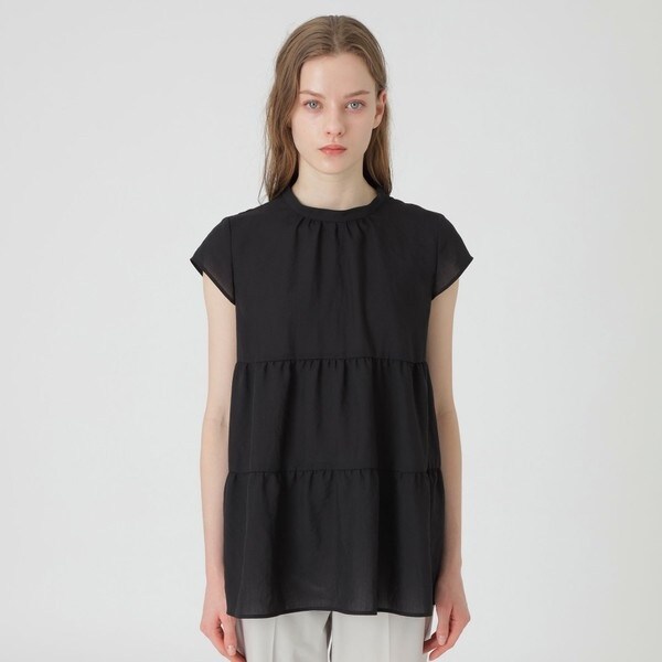 タグ付きブルーレーベルクレストブリッジソフトエアリーブロードブラウス ソフトエアリーブロードブラウス | ブルーレーベル・クレスト