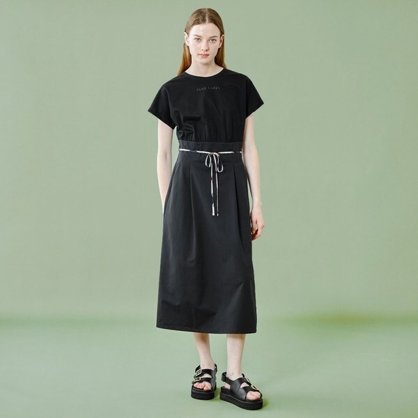 【状態良好】ドライサテンシャツドレス☆ブルーレーベルクレストブリッジ BLUE LABEL CRESTBRIDGE（ブルーレーベルクレストブリッジ）の
