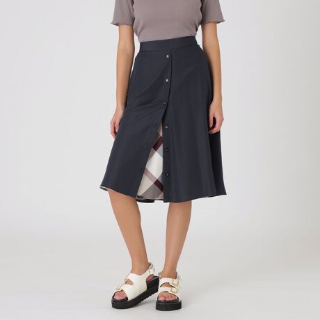 一部店舗限定】スパンローン×クレストブリッジチェック3WAYスカート 