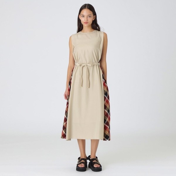ブルーレーベルクレストブリッジ　チェック柄　ドライブロードマキシドレス 一部店舗限定】ドライブロードマキシドレス | ブルーレーベル