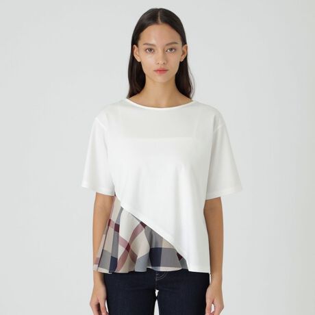 一部店舗限定】アシンメトリーカットソー | ブルーレーベル・クレスト 