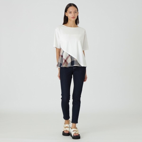 クレストブリッジブルーレーベル　アシンメトリーカットソー　新品 BLUE LABEL CRESTBRIDGE（ブルーレーベルクレストブリッジ）の