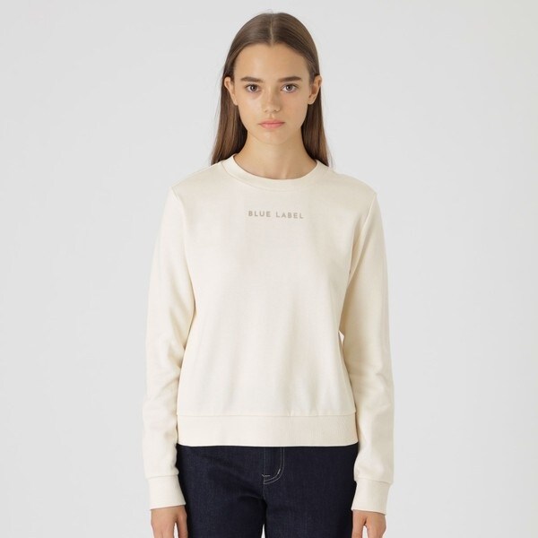 BLUE LABEL CRESTBRIDGE - ブルーレーベルコットンシルケットスムースプルオーバーサイズ38 ブルーレーベルクレストブリッジ BLUE LABEL CRESTBRIDGE 【一部