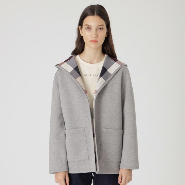 クレストブリッジチェックリバーシブルダンボールミディ丈