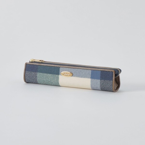 【 新品未使用 】 ブルーレーベルクレストブリッジチェックペンケース7700円 ブルーレーベルクレストブリッジ BLUE LABEL CRESTBRIDGE