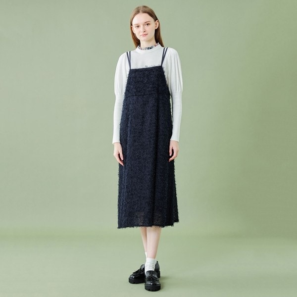 ブルークレストブリッジ　ジョーゼットビンテージドレス ジョーゼットビンテージドレス（ドレス）｜BLUE LABEL