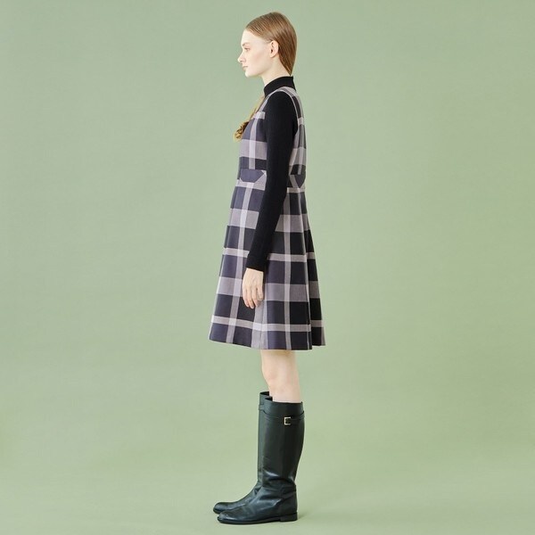 WEB限定】クレストブリッジチェッククロッシングビエラニット