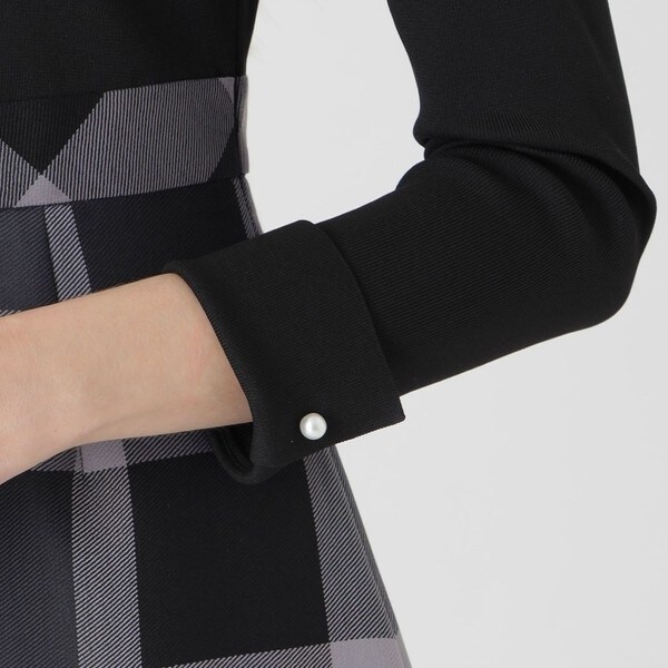 クレストブリッジチェッククロッシングビエラドッキングドレス